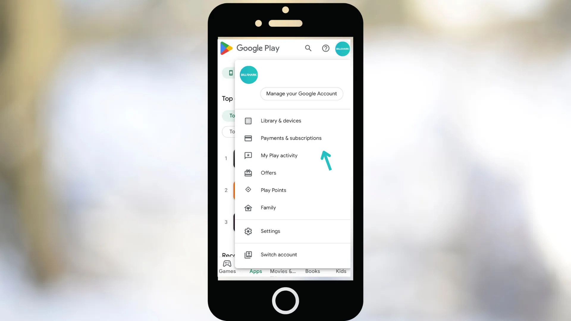 How to cancel your Disney plus subscription on google play step three