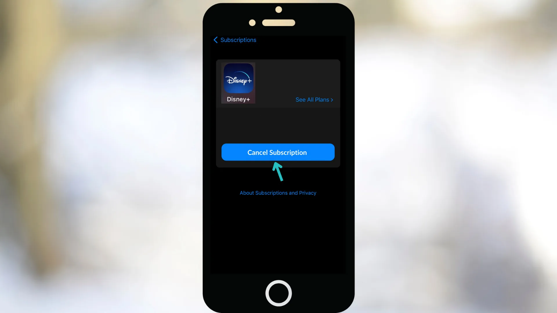 How to cancel your Disney plus subscription on iphone step five
