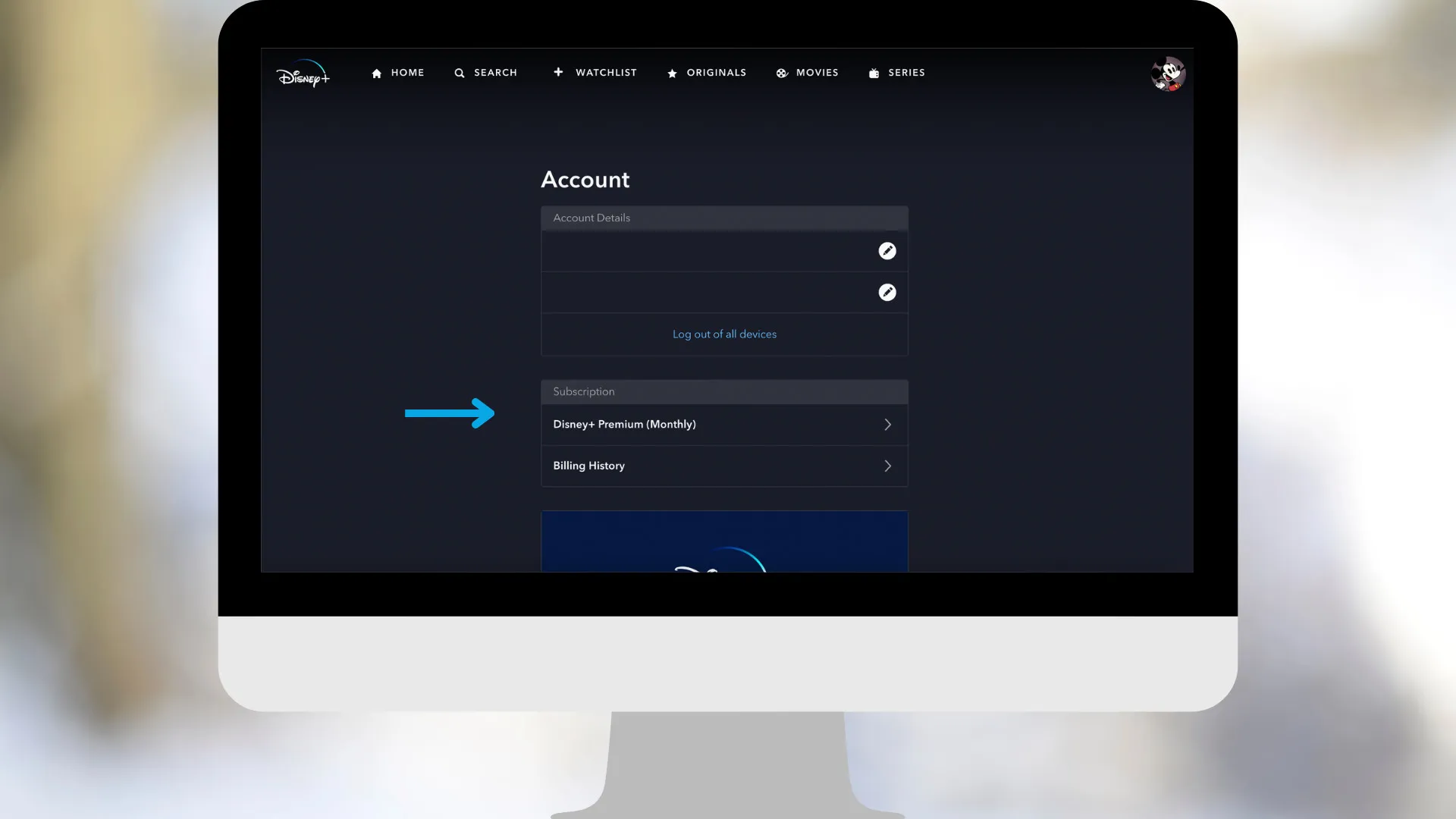 How to cancel your Disney plus subscription on your web browser step four